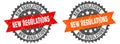 new regulations band sign. new regulations grunge stamp set Royalty Free Stock Photo