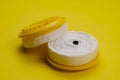 New replacement filters for Industrial respirator on yellow background