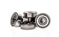 New replacement Roller Skate Bearings isolated on white background.