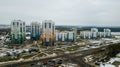 New residential area of multi-storey buildings Royalty Free Stock Photo