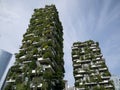 New Residential building in Milan- Vertical Forest Royalty Free Stock Photo