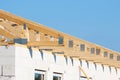 New residential construction home framing Royalty Free Stock Photo