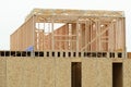 New residential construction home framing Royalty Free Stock Photo