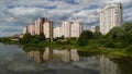 New residential district in city of Balashikha, Moscow region, Russia Royalty Free Stock Photo