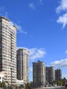 New residential high-rise buildings, Modern urban architecture. RUSSIA, MOSCOW REGION Royalty Free Stock Photo