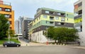 New residential neighborhood on the Moselgasse street. Vienna, Austria, Europe Royalty Free Stock Photo