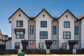 New residential townhouses. Modern apartment buildings in Canada. Modern complex of apartment buildings Royalty Free Stock Photo