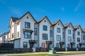 New residential townhouses. Modern apartment buildings in Canada. Modern complex of apartment buildings Royalty Free Stock Photo