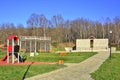 New modern resting park in Wapienne Spa, Low Beskids, Poland