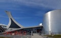 The new Rio Tinto Alcan Planetarium and olympic stadium tower Royalty Free Stock Photo