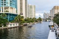 New River in downtown Fort Lauderdale, Florida