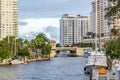 New River in downtown Fort Lauderdale, Florida Royalty Free Stock Photo
