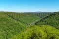New river gorge bridge on an early spring morning Royalty Free Stock Photo