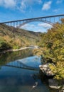 New River Gorge Bridge in West Virginia Royalty Free Stock Photo