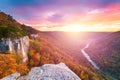 Endless Wall at New River Gorge Royalty Free Stock Photo