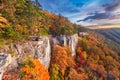 New River Gorge, West Virgnia, USA autumn morning Royalty Free Stock Photo