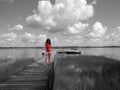 The New River Lagoon Boat Pier @ Lamanai, Belize