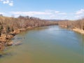 View from Trestle on the New River Trail Royalty Free Stock Photo