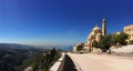 New road, next to Saint Paul Melkite cathedral, in Daaroun Harissa, lebanon,