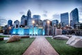 New Romare-Bearden park in uptown Charlotte North Carolina earl