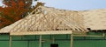 New roof on a new building being constructed close up of rafters Royalty Free Stock Photo