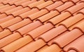 New roof with ceramic tiles Royalty Free Stock Photo