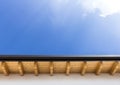 New roof with gutter Royalty Free Stock Photo