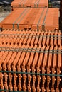 New roof tiles construction material Royalty Free Stock Photo