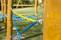 New Rope climbing frame Royalty Free Stock Photo