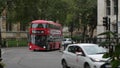 New Routemaster Bus Drives Into Parliament Square