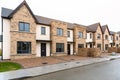 Newly built row houses for sale Royalty Free Stock Photo