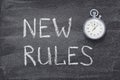 New rules watch Royalty Free Stock Photo
