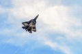 New Russian fifth-generation fighter T-50 (Sukhoi PAK FA) Royalty Free Stock Photo