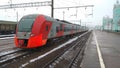 New russian locomotive, train named Lastochka