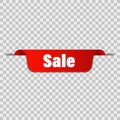 New sale tag on transparent background. New banner. New tag. Vector web banner. Discount banner design. Advertising sign. New Royalty Free Stock Photo