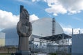 The new sarcophagus in Chernobyl, Ukraine