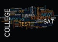 The New Sat Text Background Word Cloud Concept