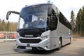 New Scania Interlink Bus on Asphalt Yard