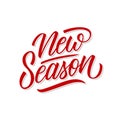 New Season hand drawn lettering for seasonal shopping, business, promotion and advertising.