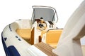 New semi-rigid inflatable boat Royalty Free Stock Photo