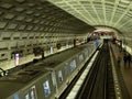 New 7000 series metro car rolls in to Dupont Circle station WMATA