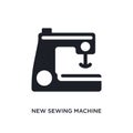 new sewing machine isolated icon. simple element illustration from sew concept icons. new sewing machine editable logo sign symbol Royalty Free Stock Photo
