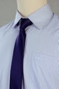 New shirt with necktie, studio shot Royalty Free Stock Photo