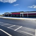 The New Shopping Strip Center is nearly ready to open Royalty Free Stock Photo