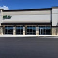 The New Shopping Strip Center is nearly ready to open Royalty Free Stock Photo