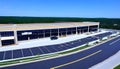 The New Shopping Strip Center is nearly ready to open Royalty Free Stock Photo