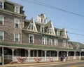 A landscape view of the iconic Block Island Beach House, formerly the Surf Hotel