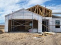 Under Construction! New Single Family Home! Royalty Free Stock Photo