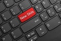 New skills button on laptop keyboard Royalty Free Stock Photo