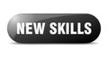 new skills button. sticker. banner. rounded glass sign Royalty Free Stock Photo